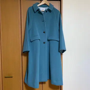 슬로브 이에나 롱 코트 블루 사이즈 038