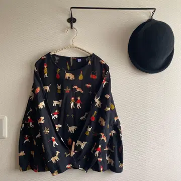 블라우스 셔츠 면 100% F 사이즈