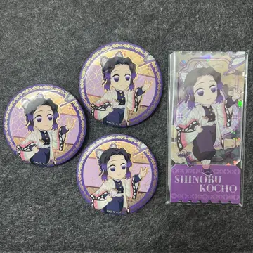 귀멸의 칼날 중국 한정판 비유 중화풍 캔뱃지 아크릴 스탠드 코쵸우 시노부