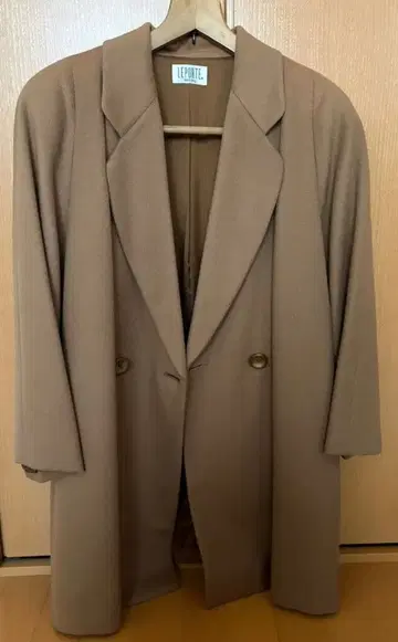 브라운 더블 브레스트 테일러드 자켓