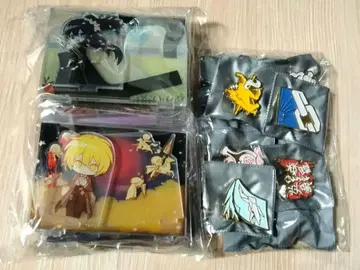 림버스 컴퍼니 Mili 테마 아크릴 6개, 핀 배지 세트 12개