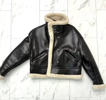 ZARA 블랙 무스탕 코트