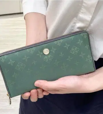 미사용 russet 라운드 지퍼 지갑 (SO-309) 장지갑