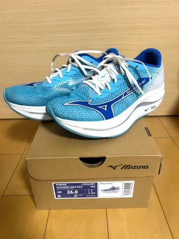 미즈노 웨이브 리벨리온 2 블루 26.0cm 러닝화