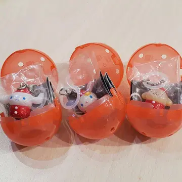 산리오 캐릭터즈 딸기 메지루시 액세서리 3종 세트