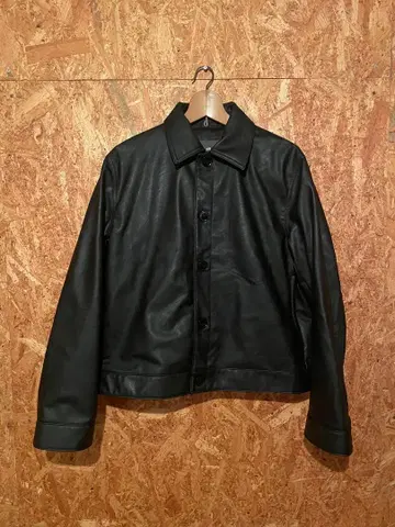 H&M 가죽 트래커 자켓 블루종