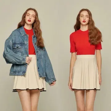 [ 택 포함 새상품 ] tnewties 마요네즈가 없어졌어 미니 스커트