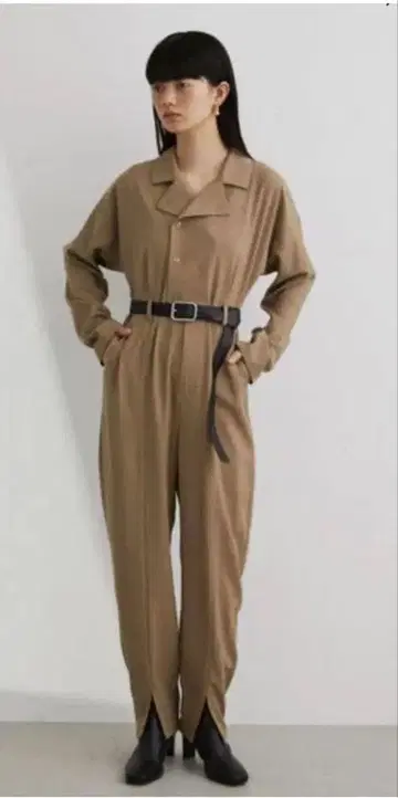 STYLEMIXER 프론트 더블 올인원 베이지