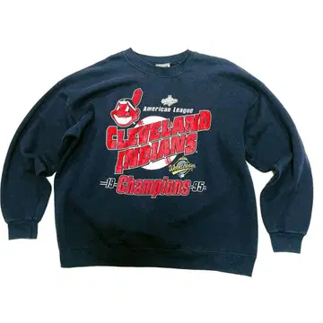 90년대 USA제 Lee MLB 인디언즈 맨투맨