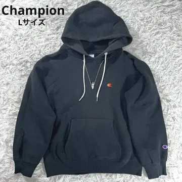 챔피온 리버스 위브 후드티 L 블랙