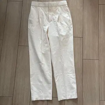 여성용 팬츠 M 밝은 크림색