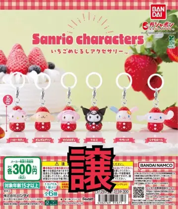 오늘 12시까지 산리오 캐릭터 딸기 표시 액세서리 컴플리트