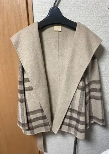 메종 마블 체크 코트