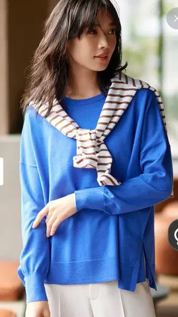 23구 파랑 긴팔 니트탑