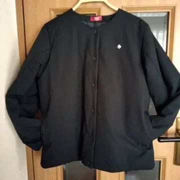 블랙 충전솜 노카라 블루종 자켓 (스트레치 소재 채용으로 움직이기 편함)