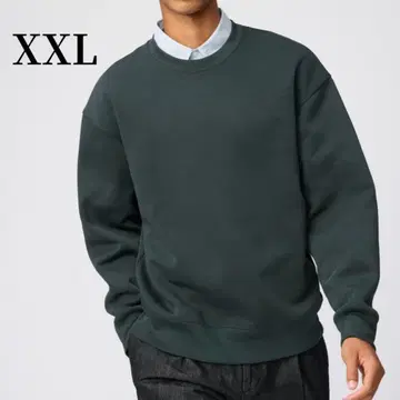 UNIQLO:C 오버사이즈 스웨트 셔츠 XXL DARKGREEN