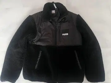PUMA 블랙 플리스 자켓 L