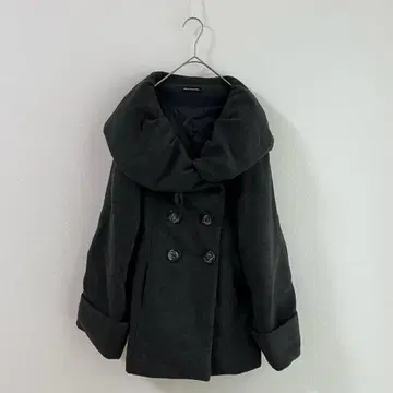 4498 CHIES CULTURE 볼륨 옷깃 코트 아우터 그레이 M