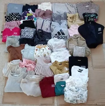 44장 묶음 판매 여성용, 남성용, 아동복