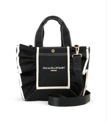 프레임 프릴 토트 블랙 JILL by JILL STUART