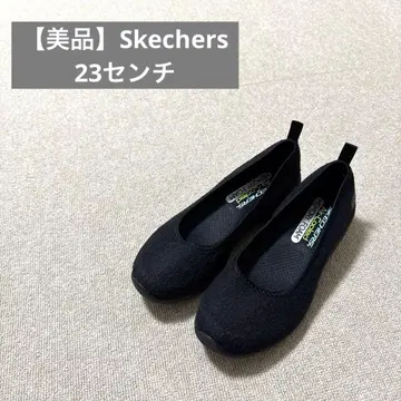 [새상품급] Skechers 메모리폼 블랙 플랫슈즈 23cm