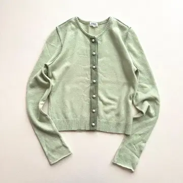 새상품급 FOXEY 폭시 캐시미어 펄 단추 가디건 고급