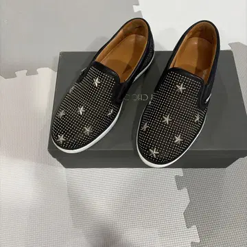JIMMY CHOO 스터드 슬립온 스니커즈 25