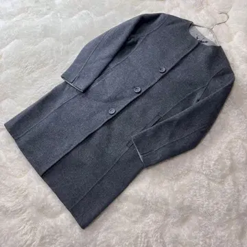 [ 컨디션 최상 ] 크리스천 오자르 울 리버 롱 코트 그레이 S M