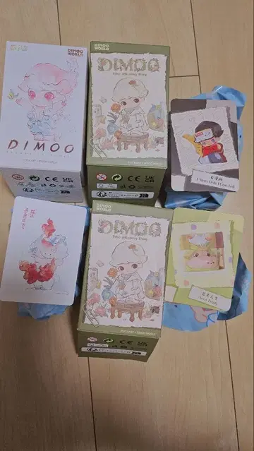 DIMOO 피규어 3개 세트