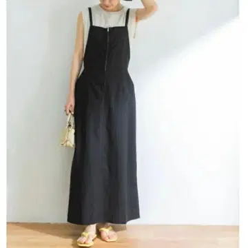 린넨 혼방 플레어 점프 스커트 / 어반 리서치