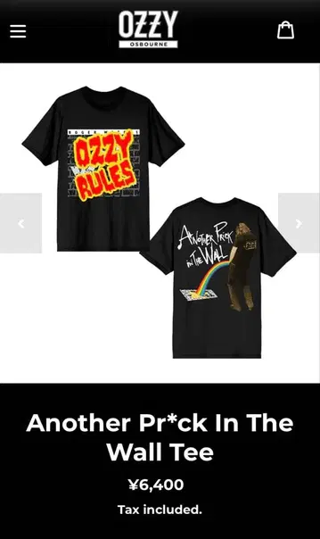 ozzy osbourne Another Pr*ck In The Wall