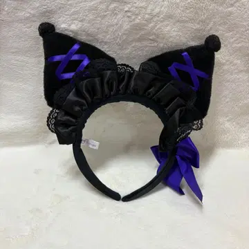 산리오 퓨로랜드 퓨로 할로윈 머리띠 쿠로미