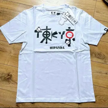 HIPANDA 티셔츠 팬더 여름옷 반팔 굿즈 통기성 쾌적 인기 화이트