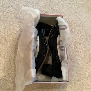 farfalle 블랙 에나멜 펌프스