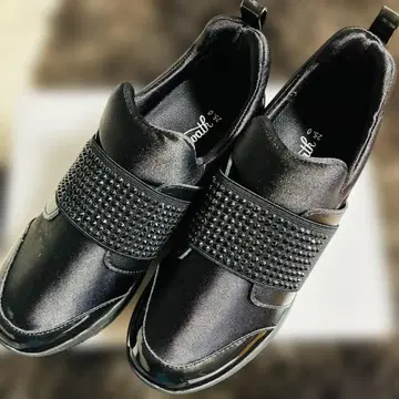 누디 워크 스니커즈 플러스 블랙 25.0 새상품 워킹 신발