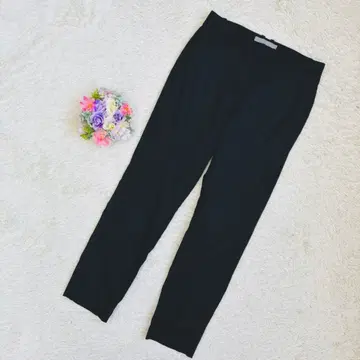 Theory Luxe 스트레치 레깅스 팬츠 린넨 혼방 블랙 M