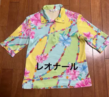 레오나르 5부 소매 피케 셔츠