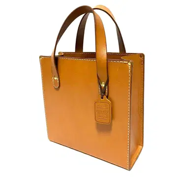 컨디션 최상 HERZ 헬츠 가죽 토트백 핸드백 브라운 브라운