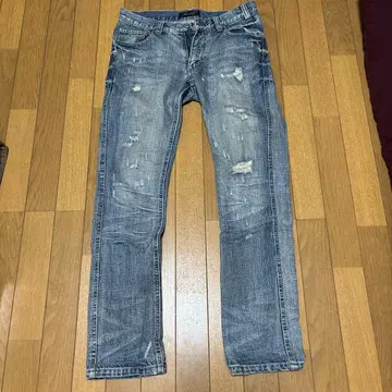 DOWBL 데미지 가공 데님 팬츠