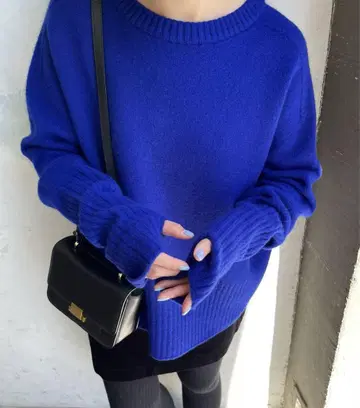 spick and span 롱 리브 풀오버 니트 울