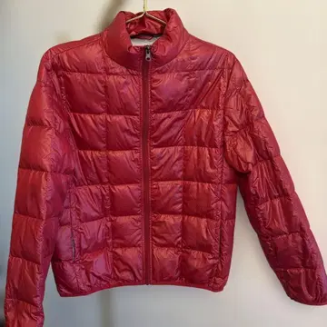 [경량] 빨간색 퀼팅 다운 자켓
