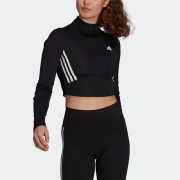 adidas 크롭 저지 M 블랙
