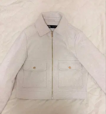 ZARA 라이트 그레이 집업 자켓