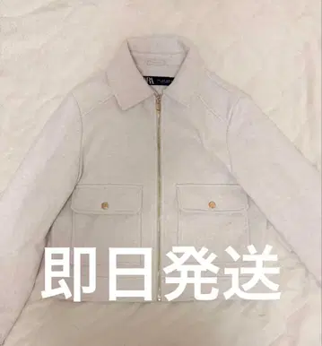 미사용 새상품 ZARA 라이트 그레이 집업 자켓