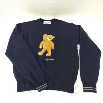 택 포함 미사용품 Lily Brown Lily Bear 니트 풀오버