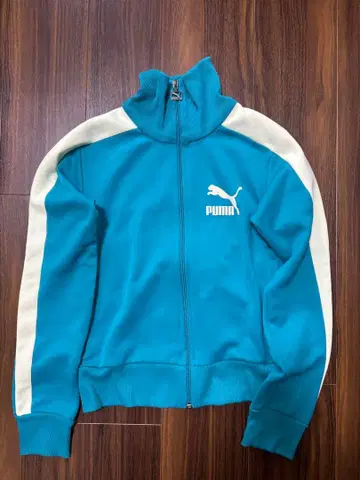 PUMA 터콰이즈 풀 집업 트랙 자켓