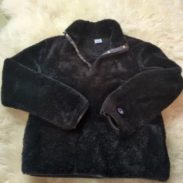 챔피온 블랙 플리스 자켓 L