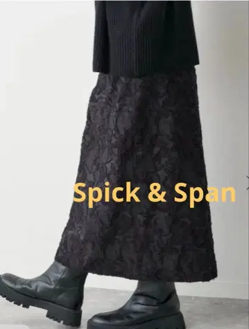 Spick & Span 플라워 자카드 스트레이트 스커트 미사용 새상품