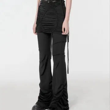 무신사 플레어업 레이어드 스커트 팬츠 세트