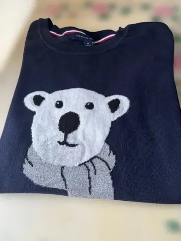 TOMMY HILFIGER 곰 얼굴 니트 M